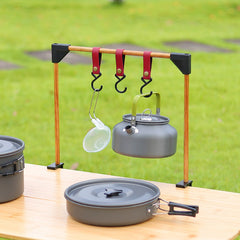 Outdoor Camping Rack For Desk Adjustable Base Clamp Small Hanging Rack For Pot Stove Cookware Desktop Storage Hook For Picnic - Survival Pro Store