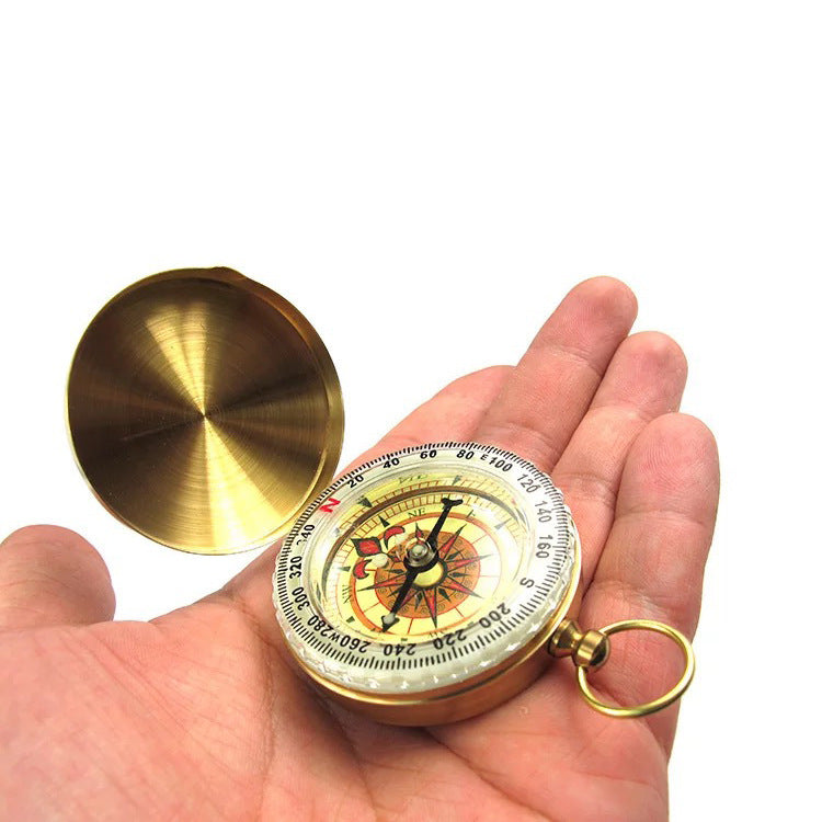 Flip Compass Outdoor Compass Pocket Watch Copper Compass - Survival Pro Store