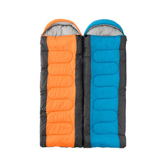 Outdoor Interlocking Hooded Camping Envelope Sleeping Bag - Survival Pro Store