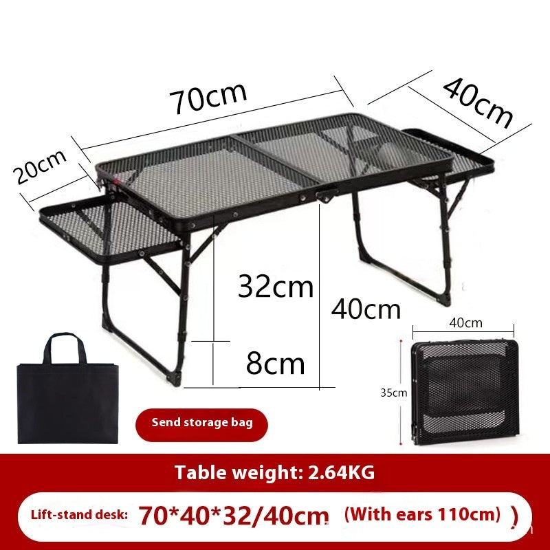 Outdoor Folding Table Portable Round Picnic Table Camping - Survival Pro Store