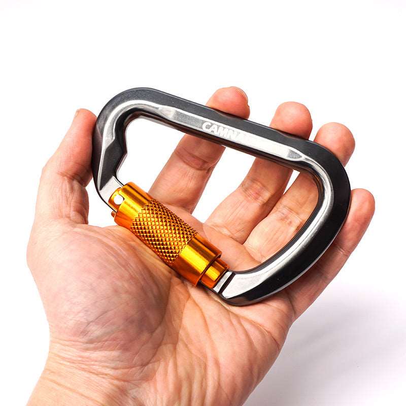 D Type Automatic Lock Climbing Main Lock Climbing Buckle Safety Lock - Survival Pro Store