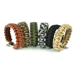 Outdoor umbrella rope survival bracelet