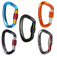 Outdoor Professional Rock Climbing Main Lock Carabiner Small D-shaped Main Lock Outdoor Quick-hanging Buckle Safety Buckle Rock Climbing Equipment - Survival Pro Store