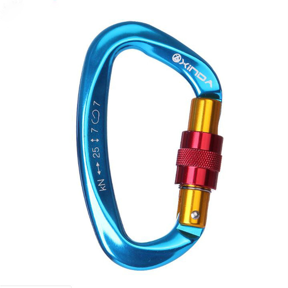 Outdoor Professional Rock Climbing Main Lock Carabiner Small D-shaped Main Lock Outdoor Quick-hanging Buckle Safety Buckle Rock Climbing Equipment - Survival Pro Store