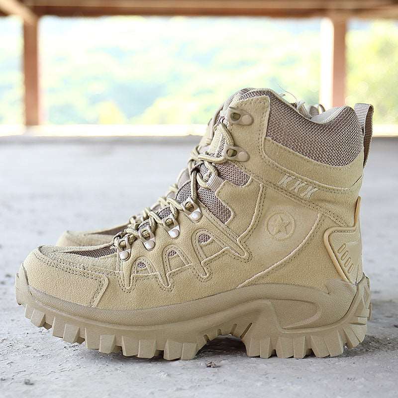 Men's Military Boots - Camouflage Non-Slip Combat Tactical Boots | Breathable, Climbing, Wear and Water Resistant