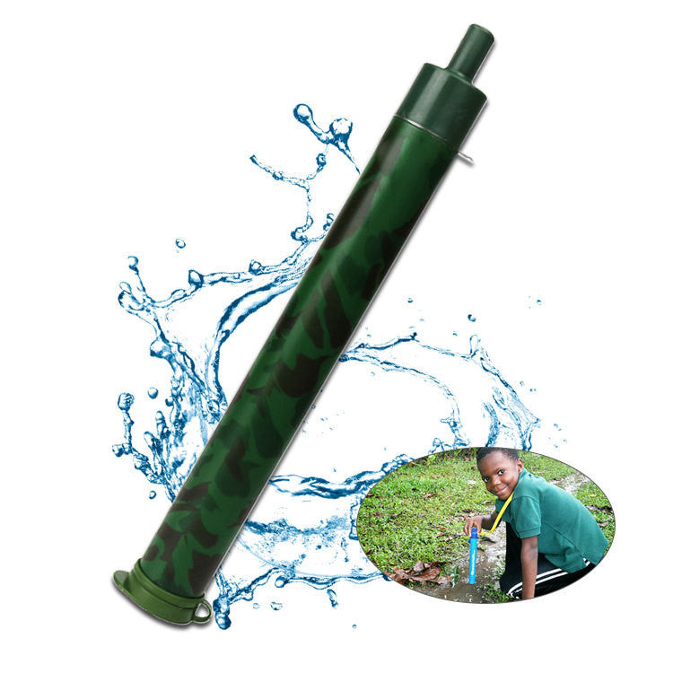 A-type camping wild drink outdoor water purification straw - Survival Pro Store