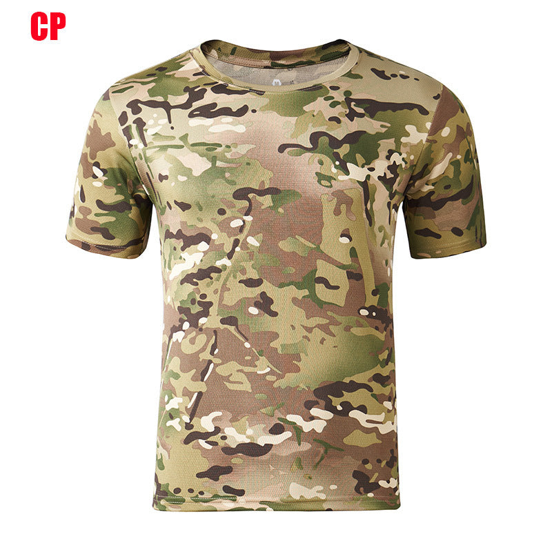 Tactical Camouflage T-shirt Outdoor T-shirt Outdoor Camouflage Short Sleeve Tactical Short Sleeve - Survival Pro Store