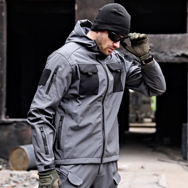 Tactical Soft Shell Jacket Tactical Windbreaker Waterproof Outdoor - Survival Pro Store