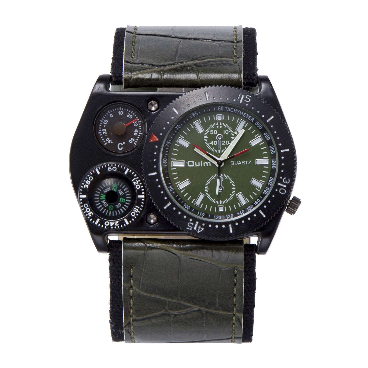 Compass thermometer male quartz watch - Survival Pro Store