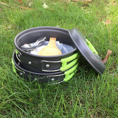 Outdoor cookware 1-2 people camping cookware set - Survival Pro Store