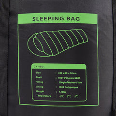 Sleeping bag outdoor hiking camping mommy sleeping bag - Survival Pro Store