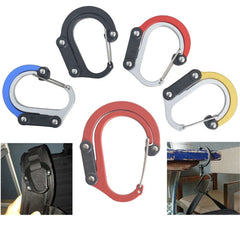 Hybrid Gear Clip - Carabiner Rotating Hook Clip Non-Locking Strong Clips For Camping Fishing Hiking Travel Backpack Out - Survival Pro Store