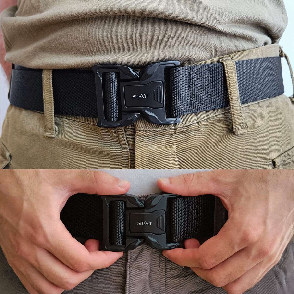 Men's Tactical Military Belt Quick Button Release Buckle Waistband Belts For MEN - Survival Pro Store