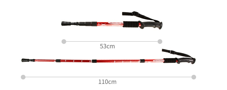 Outdoor aluminum alloy trekking poles - Survival Pro Store