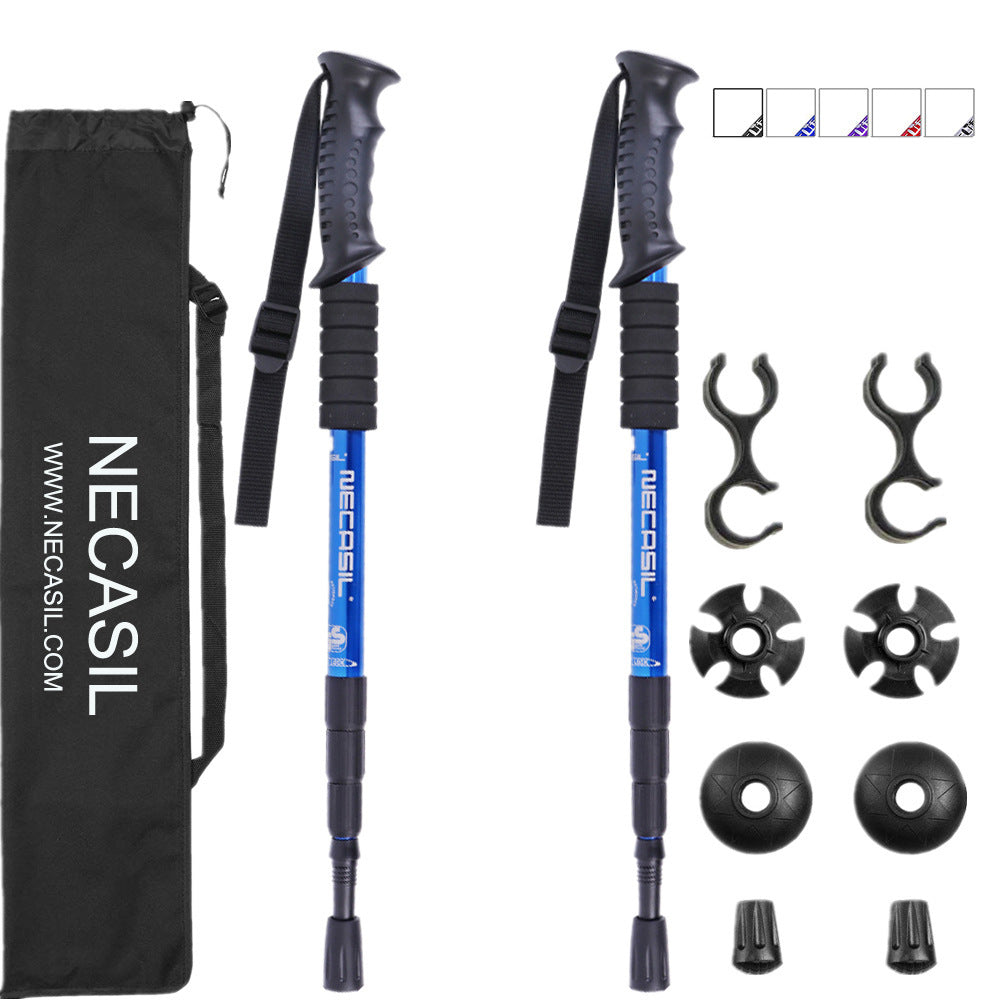 Newcastle Four-section Trekking Straight Trekking Poles - Survival Pro Store