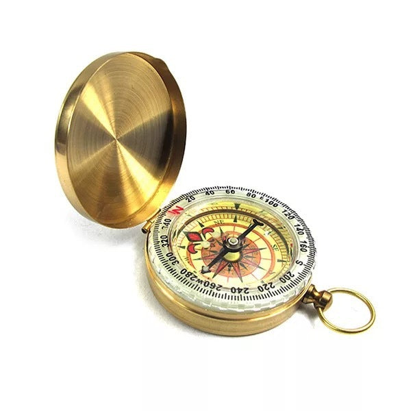 Flip Compass Outdoor Compass Pocket Watch Copper Compass - Survival Pro Store