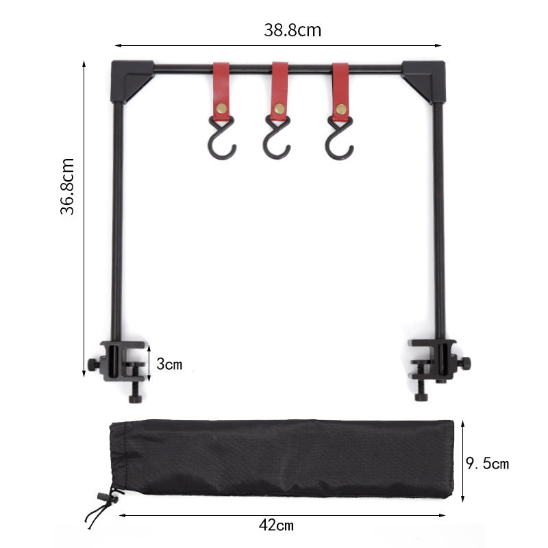 Outdoor Camping Rack For Desk Adjustable Base Clamp Small Hanging Rack For Pot Stove Cookware Desktop Storage Hook For Picnic - Survival Pro Store