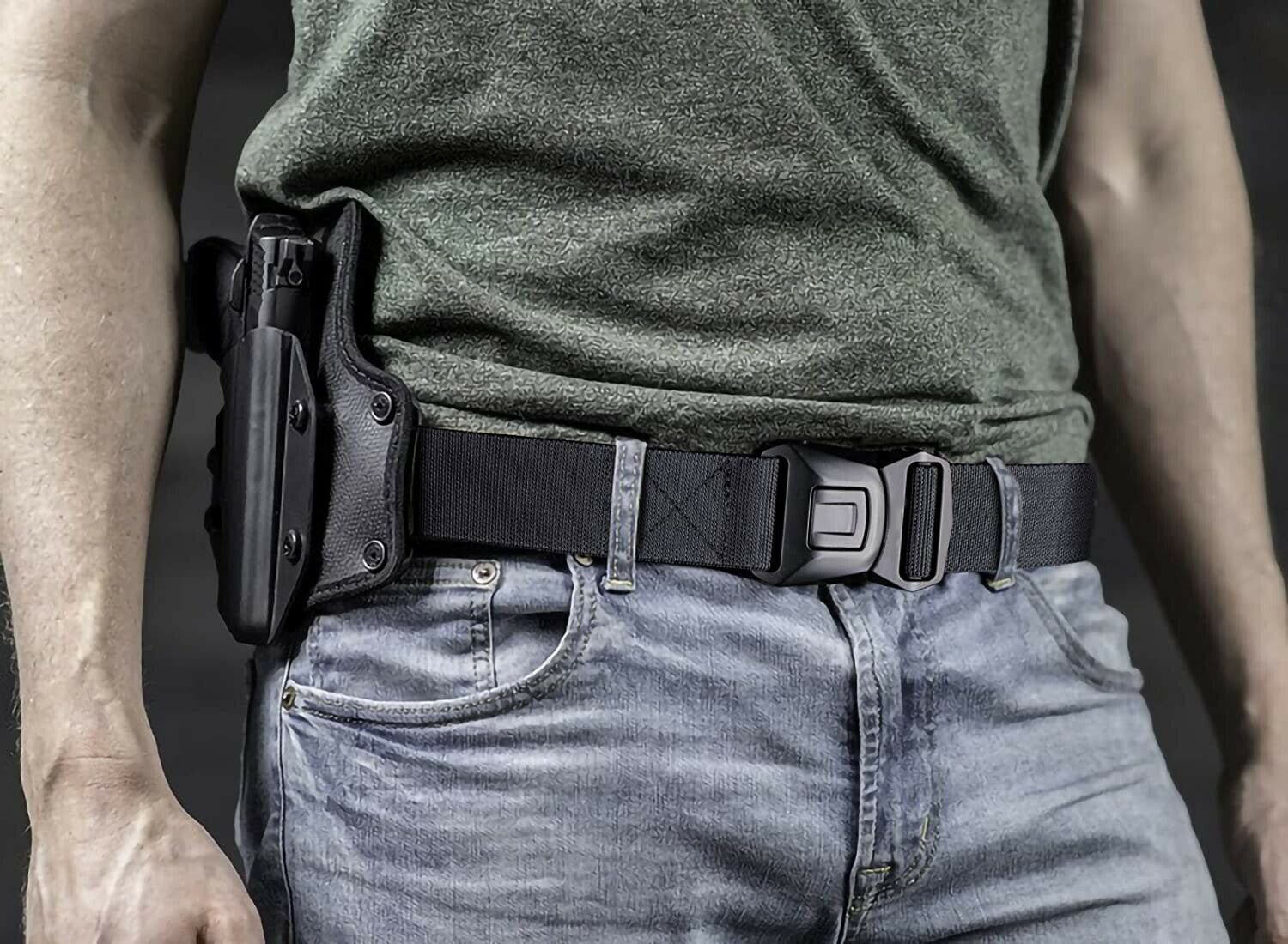 Quick Button Release Buckle Military Belt Strap Tactical Waistband Belts For MEN - Survival Pro Store