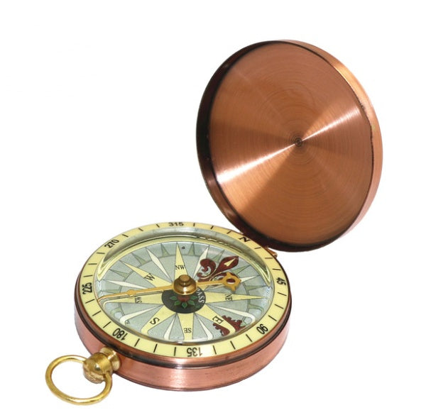 Bronze flip compass - Survival Pro Store