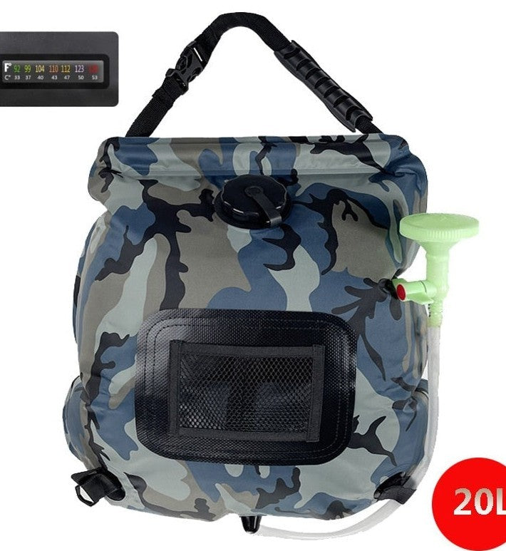 Outdoor Solar Bath Bag Camping Bath Water Storage Bag Portable 20L Bath Water Bag - Survival Pro Store