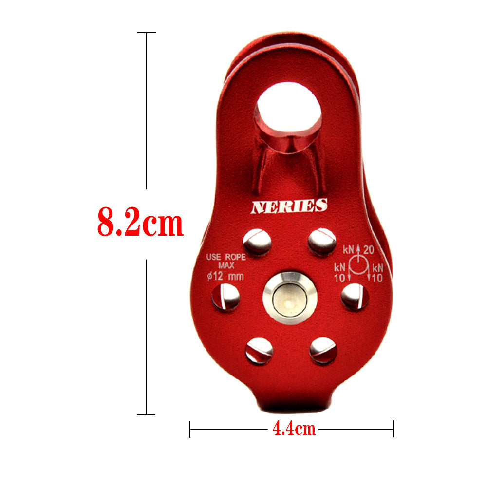 Rock climbing fixed small single pulley - Survival Pro Store