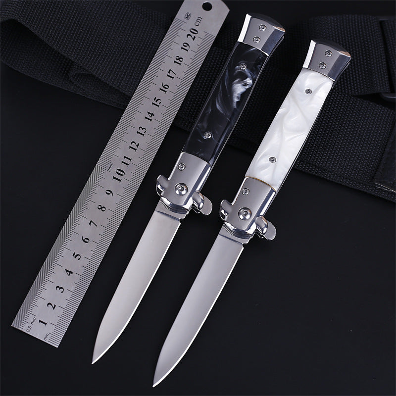 Stainless Steel Folding Self-defense Wilderness Survival Knife