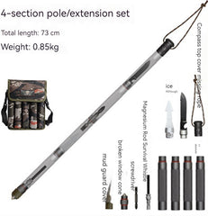 Multifunction Trekking Poles Outdoor Cane With T Head - Survival Pro Store