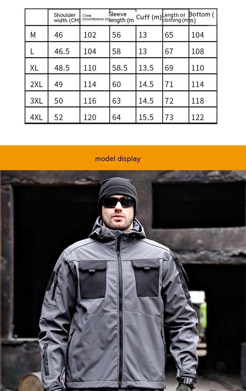 Tactical Soft Shell Jacket Tactical Windbreaker Waterproof Outdoor - Survival Pro Store