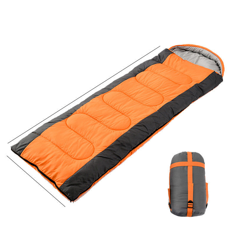 Outdoor Interlocking Hooded Camping Envelope Sleeping Bag - Survival Pro Store