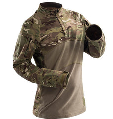 Tactical Shirt Long Sleeve Top Camo Airsoft Outdoor Sports Combat Shirt - Survival Pro Store