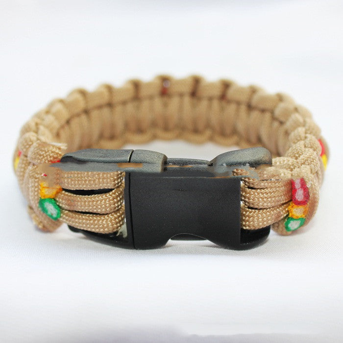 Fashion Outdoor Survival Weaving Bracelet