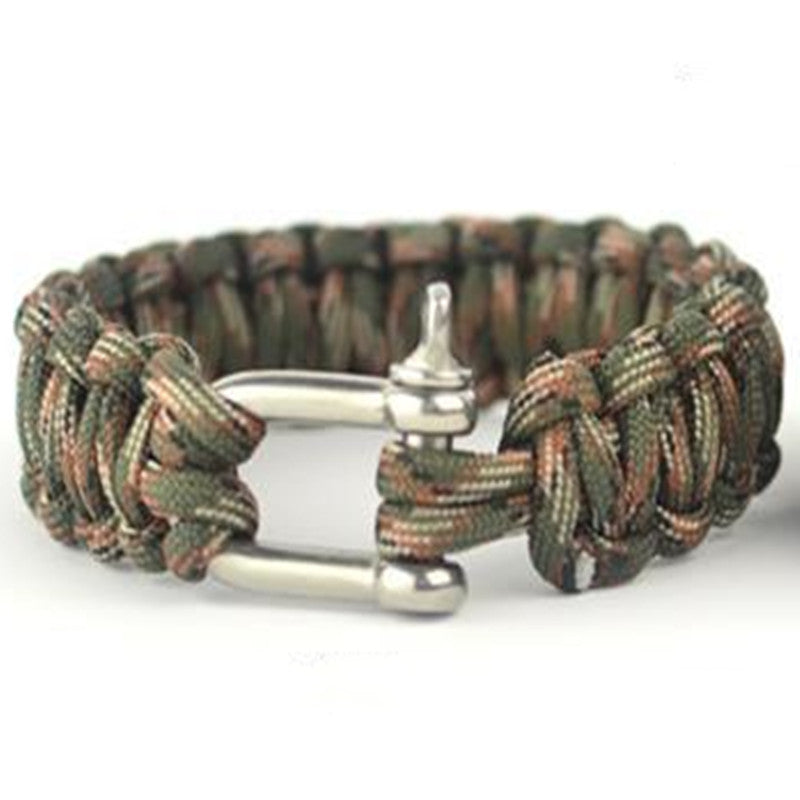 Outdoor umbrella rope survival bracelet