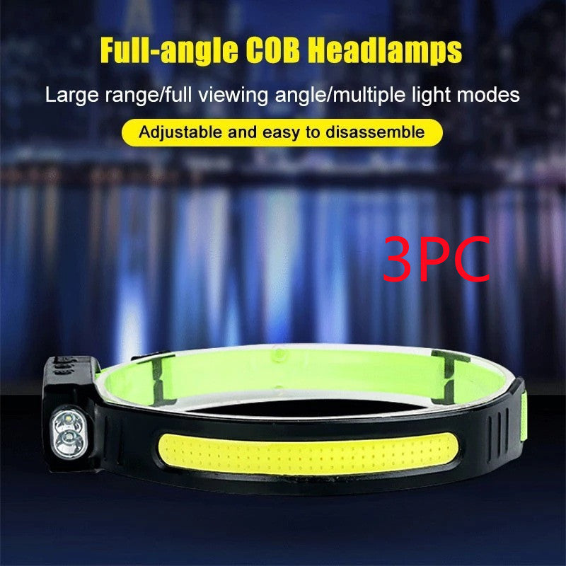 Silicone Sensor Headlamp Type-C Rechargeable Outdoor - Survival Pro Store