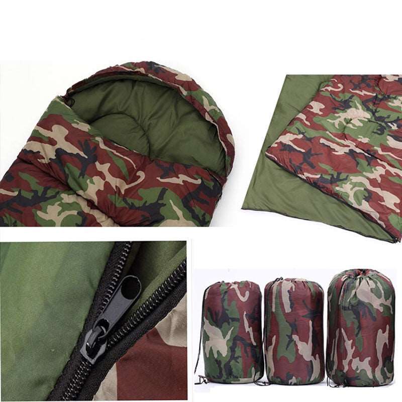 Camping emergency camouflage sleeping bag - Survival Pro Store