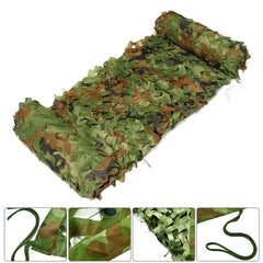 Outdoor Camouflage Netting - Woodland Privacy Protection Mesh and Sunscreen Shade Tent for Camping