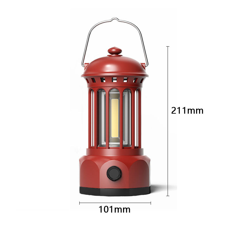 Outdoor Camping Lantern COB Portable Tent Light Retro Barn Lantern