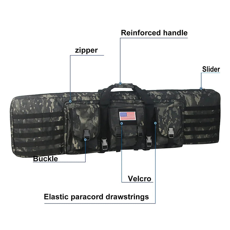 Tactical Gun Bag Double Rifle Military Case