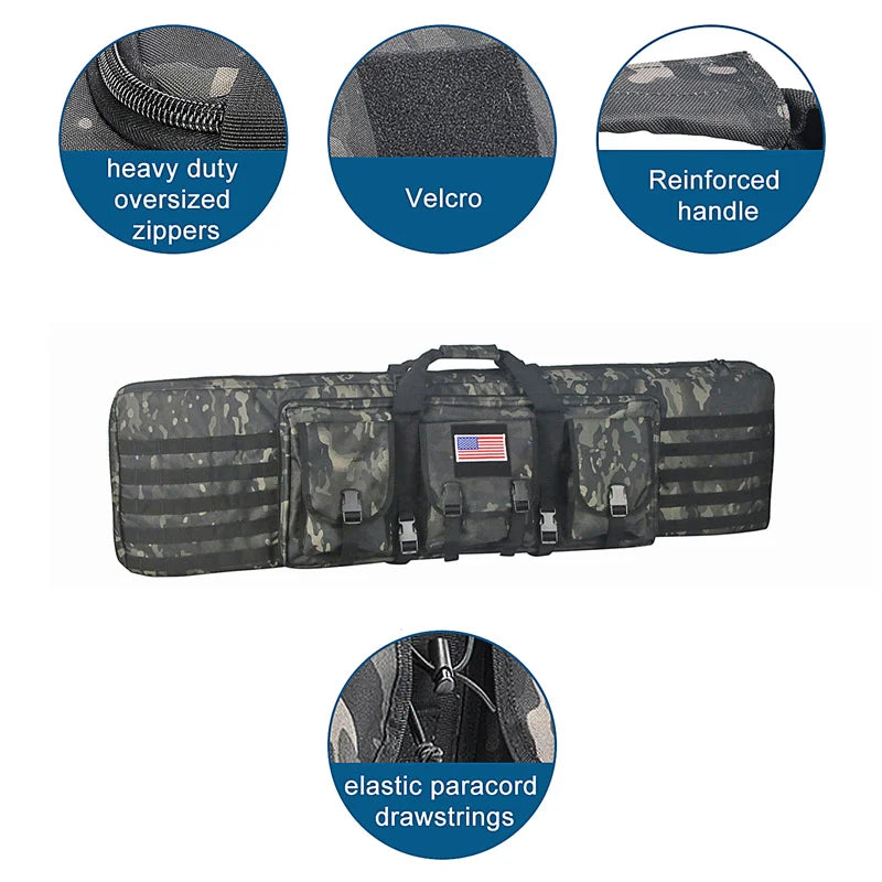 Tactical Gun Bag Double Rifle Military Case