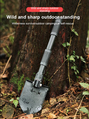 Professional Multifunctional Tactical Shovel for Camping, Hiking, Survival, - Folding Tool and Outdoor Gear