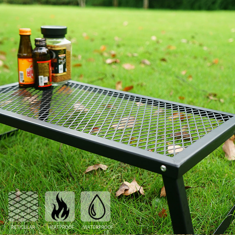 Outdoor Folding Mesh Table Camping Lightweight Waterproof - Survival Pro Store