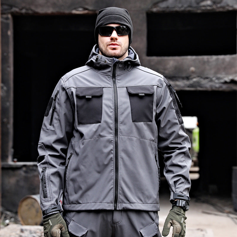 Tactical Soft Shell Jacket Tactical Windbreaker Waterproof Outdoor - Survival Pro Store