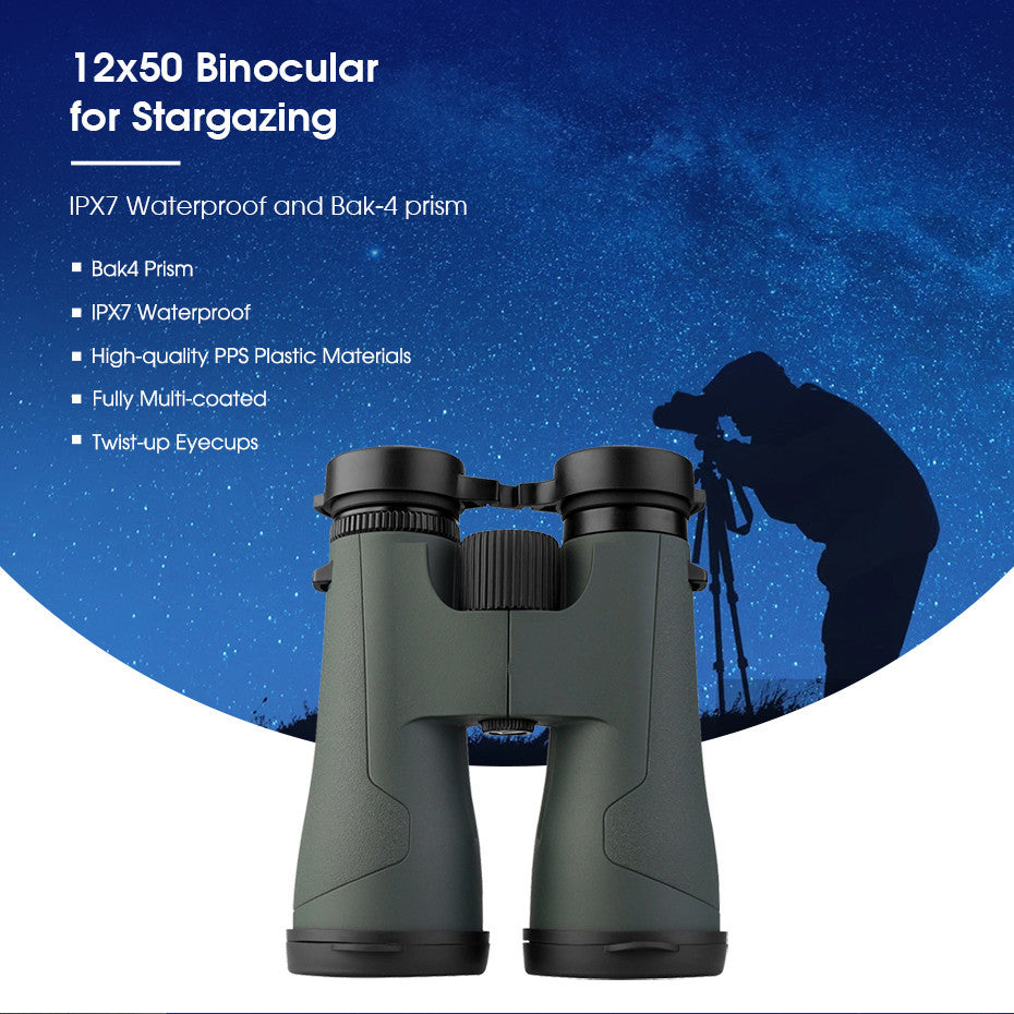 Portable 12x50 IPX7 Waterproof SA203 Binoculars - Survival Pro Store