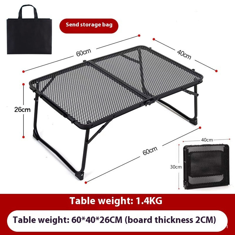 Outdoor Folding Table Portable Round Picnic Table Camping - Survival Pro Store