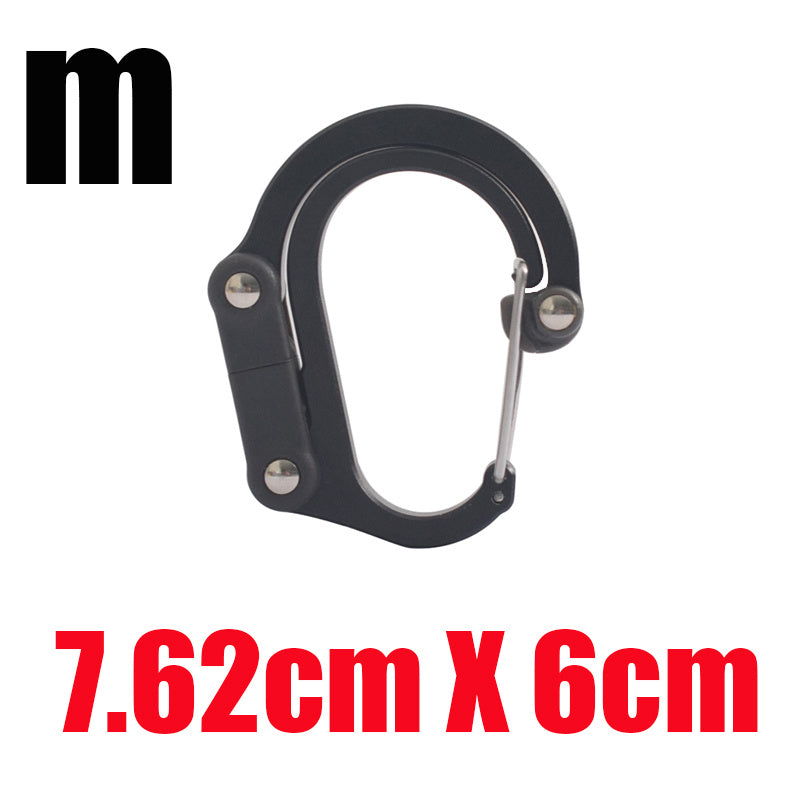 Hybrid Gear Clip - Carabiner Rotating Hook Clip Non-Locking Strong Clips For Camping Fishing Hiking Travel Backpack Out - Survival Pro Store