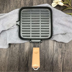 Camping Cookware Cast Iron Steak Skillet Folding Pan - Survival Pro Store