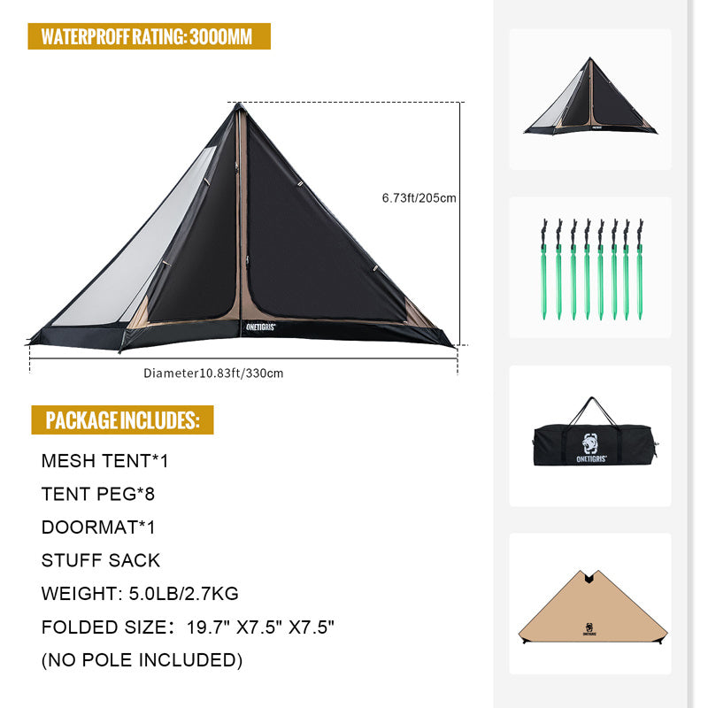 Waterproof Outdoor Camping Chimney Tent - Survival Pro Store