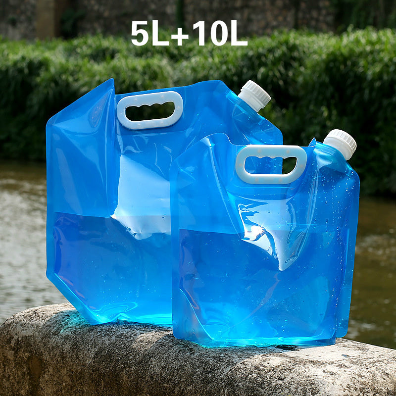 PVC Outdoor Camping Hiking Foldable Portable Water Bags Container - Survival Pro Store