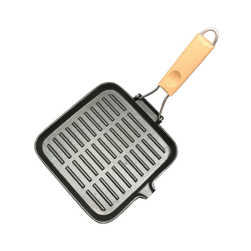 Camping Cookware Cast Iron Steak Skillet Folding Pan - Survival Pro Store