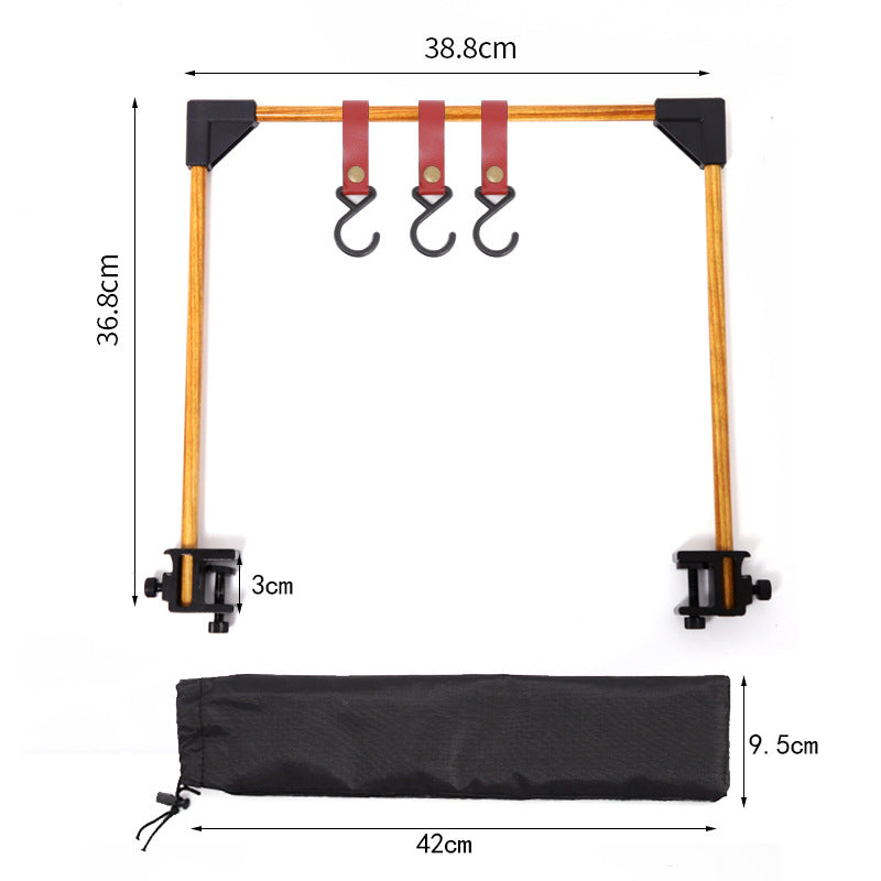 Outdoor Camping Rack For Desk Adjustable Base Clamp Small Hanging Rack For Pot Stove Cookware Desktop Storage Hook For Picnic - Survival Pro Store