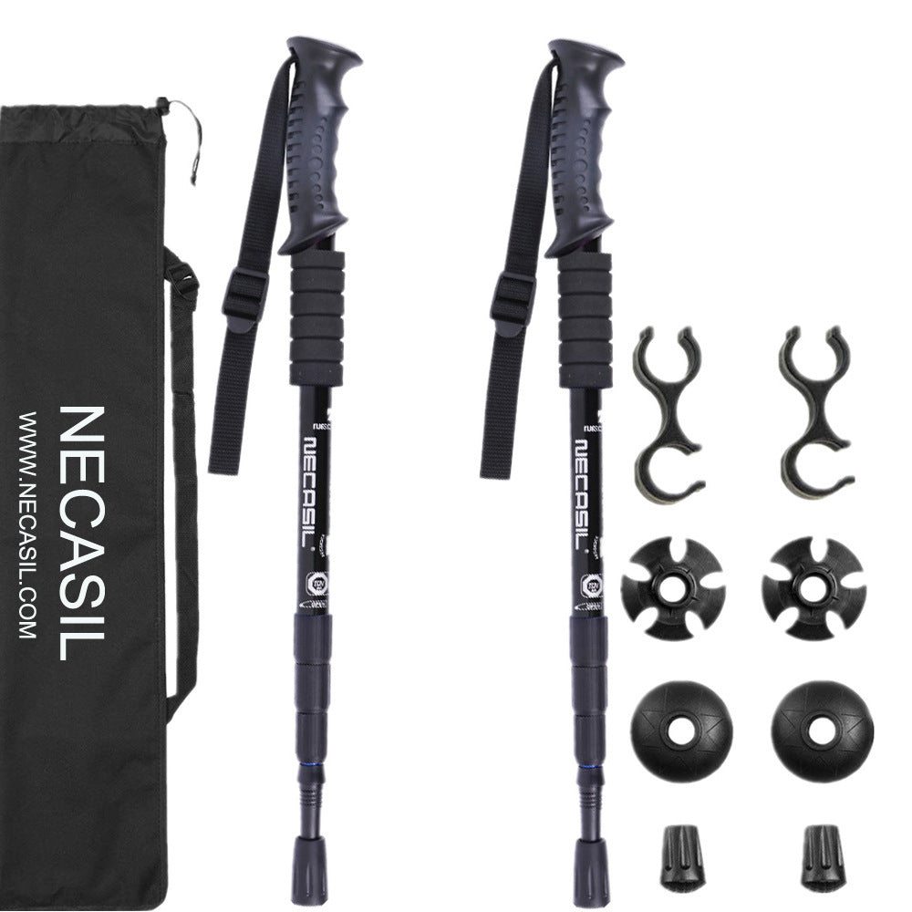 Newcastle Four-section Trekking Straight Trekking Poles - Survival Pro Store